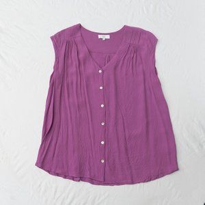 Stitch Fix NSR Purple Button Up Blouse